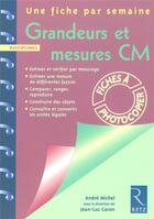 Couverture du livre « GRANDEURS ET MESURES » de Andre Michel aux éditions Retz