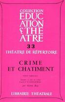 Couverture du livre « Crime et chatiment » de Dostoievsky aux éditions Librairie Theatrale