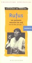 Couverture du livre « Ne me dites pas que les poissons meurent de soif » de Rufus/Palazon aux éditions Actes Sud