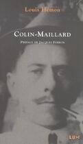 Couverture du livre « Colin-maillard » de Louis Hémon aux éditions La Difference
