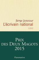 Couverture du livre « L'écrivain national » de Serge Joncour aux éditions Flammarion