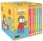 Couverture du livre « T'choupi ; ma petite bibliothéque T'choupi » de Thierry Courtin aux éditions Nathan