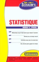 Couverture du livre « Statistique » de Spiegel/Lindstrom aux éditions Dunod