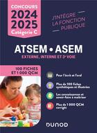 Couverture du livre « Concours ATSEM/ASEM - 100 Fiches et 1 000 QCM - 2024-2025 » de Corinne Pelletier aux éditions Dunod