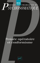 Couverture du livre « Revue francaise de psychosomatique 2022, t.61 » de  aux éditions Puf