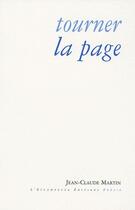 Couverture du livre « Tourner la page » de Jean-Claude Martin aux éditions Escampette