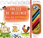 Couverture du livre « Facile de dessiner tous les animaux avec Barroux » de Stephane Barroux aux éditions Mila
