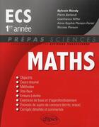 Couverture du livre « Mathématiques ; ECS, 1ère année » de Sylvain Rondy aux éditions Ellipses
