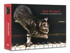 Couverture du livre « L'agenda-calendrier jeux de chats (édition 2019) » de  aux éditions Hugo Image