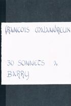 Couverture du livre « Sonnets a barry » de Malandreux Francois aux éditions Lulu