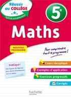 Couverture du livre « Reussir au college - maths 5e » de Sarnette/Fauvergue aux éditions Hachette Education