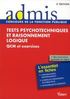 Couverture du livre « Tests psychotechniques et raisonnement logique (2e édition) » de Emmanuel Kerdraon aux éditions Vuibert