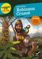 Couverture du livre « Robinson Crusoë » de Daniel Defoe aux éditions Hatier