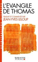 Couverture du livre « L'Évangile de Thomas » de Jean-Yves Leloup aux éditions Albin Michel