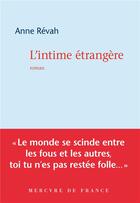 Couverture du livre « L'intime étrangère » de Anne Revah aux éditions Mercure De France