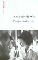 Couverture du livre « Plus jamais d'invités ! » de Vita Sackville-West aux éditions Autrement