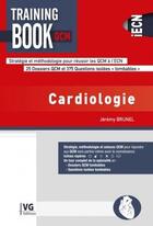 Couverture du livre « Training book qcm cardiologie » de Jeremy Brunel aux éditions Vernazobres Grego