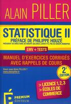 Couverture du livre « Statistique ii 2eme edition » de Alain Piller aux éditions Premium