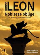 Couverture du livre « Noblesse oblige » de Donna Leon aux éditions Sixtrid