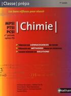 Couverture du livre « Chimie ; mpsi, ptsi, pcsi 2ème période ; classe prépa 1ère année ; option psi (édition 2007) » de Anthony Bourgeais aux éditions Nathan Technique