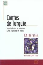 Couverture du livre « Contes de turquie » de Boratav Pn aux éditions Maisonneuve Larose
