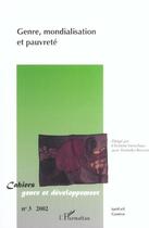 Couverture du livre « Genre, mondialisation et pauvreté » de Cahiers Genre Et Developpement aux éditions L'harmattan
