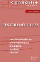 Couverture du livre « Les grenouilles, d'Aristophane » de  aux éditions Editions Du Cenacle