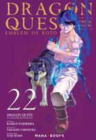 Couverture du livre « Dragon quest - les héritiers de l'emblème Tome 22 » de Kamui Fujiwara et Yuji Horii et Takashi Umemura aux éditions Mana Books