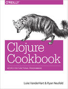 Couverture du livre « Clojure Cookbook » de Luke Vanderhart aux éditions O`reilly Media