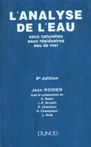 Couverture du livre « L'Analyse De L Eau » de Rodier aux éditions Dunod