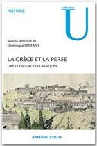 Couverture du livre « Les Perses vus par les Grecs » de Dominique Lenfant aux éditions Armand Colin