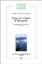 Couverture du livre « Sous le signe d'Hypnos » de Petrognani aux éditions Desclee De Brouwer