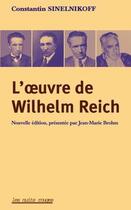 Couverture du livre « Oeuvre de wilhelm reich (l') » de Sinelnikoff C. aux éditions Nuits Rouges