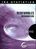 Couverture du livre « Renewables information 2010 ; IEA statistics » de  aux éditions Ocde