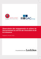 Couverture du livre « Observatoire 2014 des engagements et actions du Gouvernement au service de l'innovation et de la croissance. » de Comite Richelieu aux éditions Publishroom