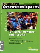 Couverture du livre « PROBLEMES ECONOMIQUES N.3016 ; la finance mondialisée deux ans après la chute de Lehman Brothers » de Problemes Economiques aux éditions Documentation Francaise