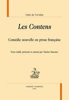 Couverture du livre « Les contens » de Turnebe Odet De aux éditions Honore Champion