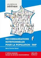 Couverture du livre « Recommandations nutritionnelles pour la population » de Baraut M C. aux éditions Med-line