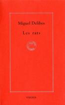 Couverture du livre « Les rats » de Miguel Delibes aux éditions Verdier