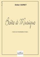 Couverture du livre « Boite a musique pour flute et piano » de Goret Didier aux éditions Delatour