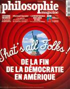 Couverture du livre « Philosophie magazine n 143 de la fin de la democratie en amerique - octobre 2020 » de  aux éditions Philo Revue