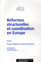 Couverture du livre « Reformes structurelles et coordination en europe » de  aux éditions Documentation Francaise