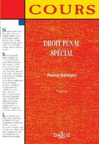 Couverture du livre « Droit pénal spécial (7e édition) » de Patrice Gattegno aux éditions Dalloz