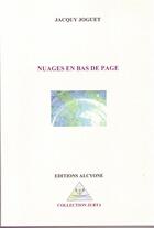 Couverture du livre « Nuages en bas de pages » de Jacquy Joguet aux éditions Alcyone