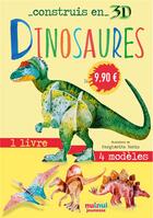 Couverture du livre « Construis en 3D ; dinosaures » de David Hawcock et Margherita Borin aux éditions Nuinui Jeunesse