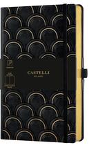 Couverture du livre « Carnet copper and gold grand format uni art deco gold » de Castelli aux éditions Castelli Milano