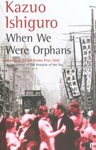 Couverture du livre « WHEN WE WERE ORPHANS » de Kazuo Ishiguro aux éditions Faber