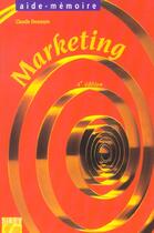 Couverture du livre « Marketing (4e édition) » de Claude Demeure aux éditions Sirey