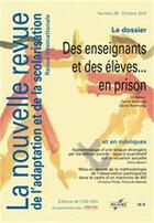 Couverture du livre « NOUVELLE REVUE DE L'ADAPTATION ET DE LA SCOLARISATION T.59 ; enseignants... et élèves en prison » de Rambourg Cecile aux éditions Champ Social