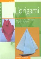 Couverture du livre « Origami (l) » de Azzita aux éditions De Vecchi